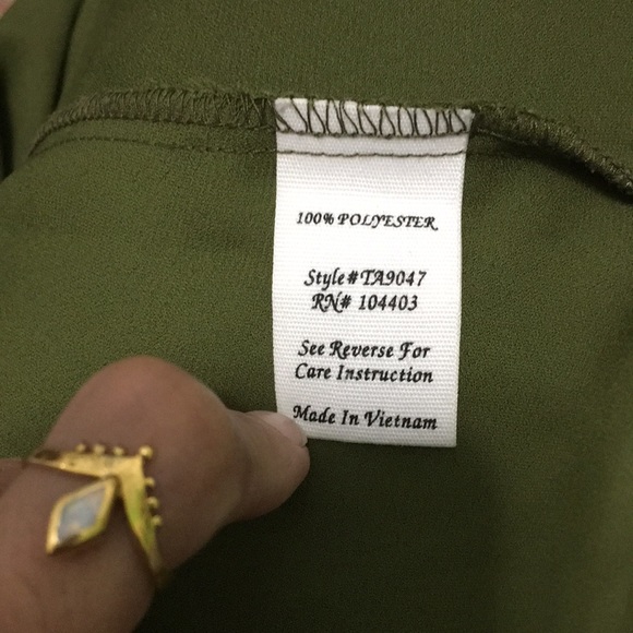 Green light poly summer top - Picture 5 of 5